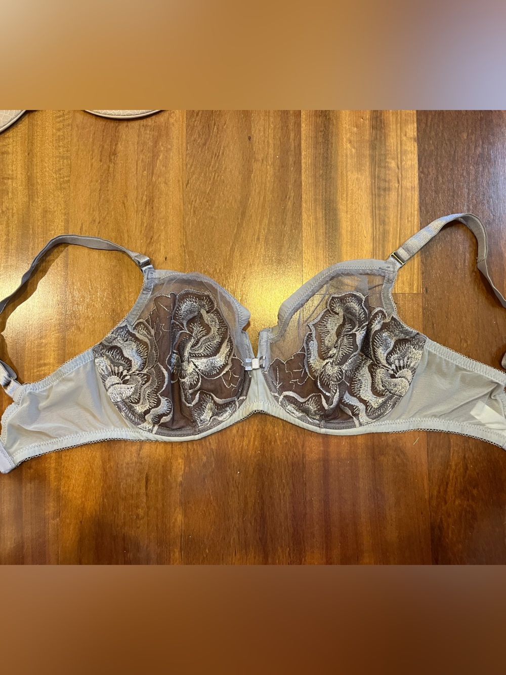 Wacoal Lace Underwire Bra (55121) Gray Size 34DDD (34F)
